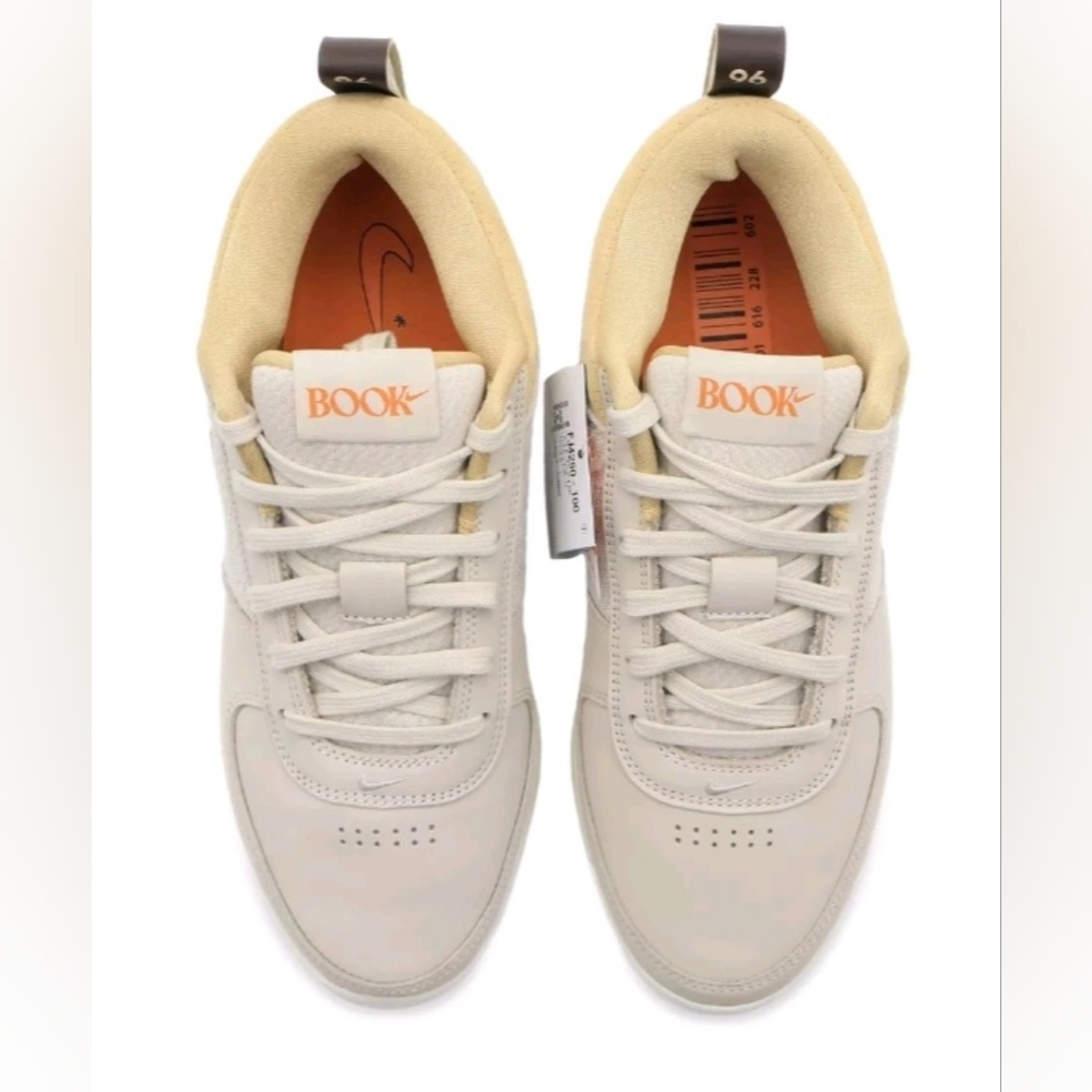 Size 7.5 - NEW Men's NIKE BOOK 1 "Grey/Sail" Light Orewood Brown - Picture 6 of 17